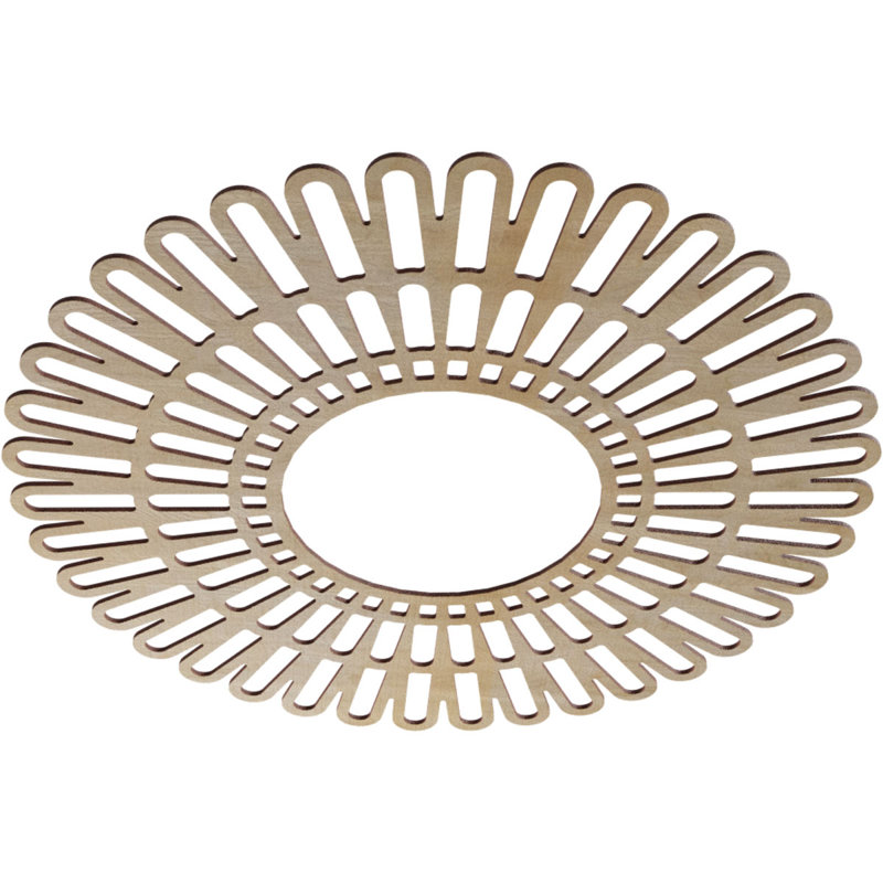 Médaillon de plafond ajouré 26 po x P 9 5/8 po x P 3/8 po Cornelia, Hickory, H 36 po x l 36 po x P 0,25 po