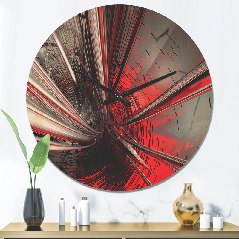 Horloge murale Fractal 3D, Grand