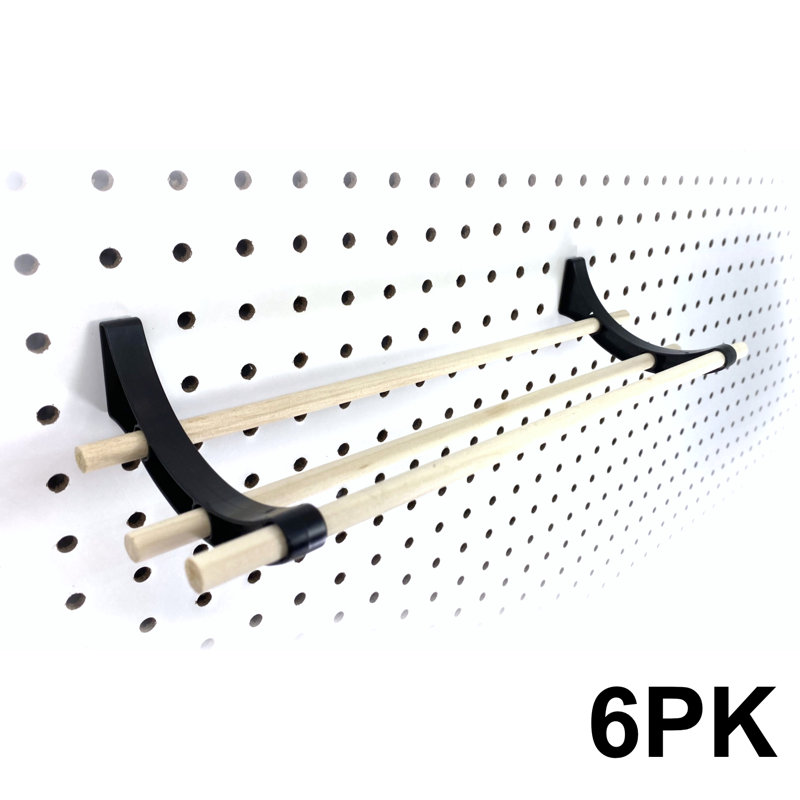 Ensemble d'accessoires en bois pour panneau perforé 6PK