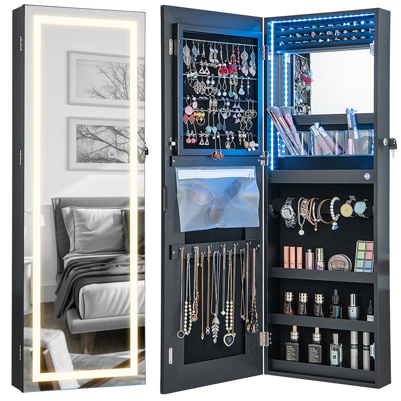 Deianna Jewelry Armoire, Black