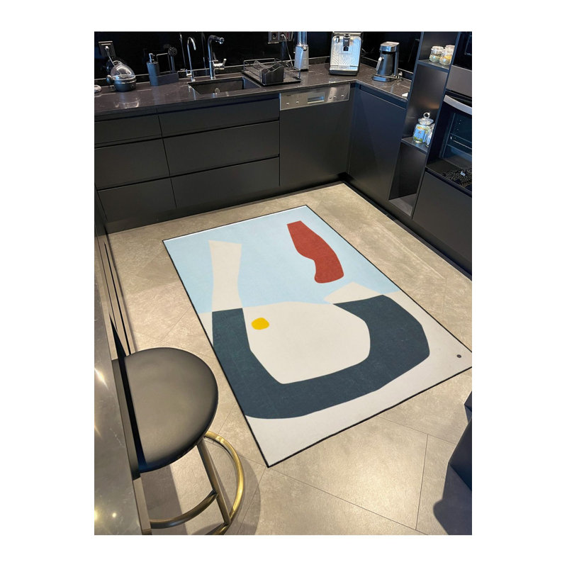 Washable Slanted Patterned Woven Area Rug