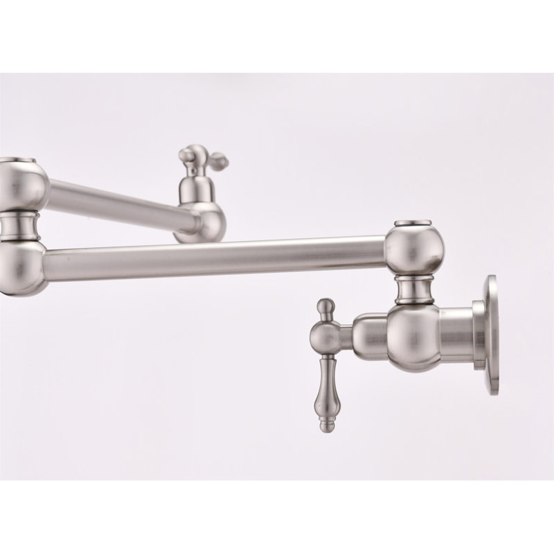 Pot Filler Faucet Wall Mount, Brushed Nickel