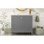 Meuble-lavabo 36 po avec cadre en pin massif, porte et tiroirs à fermeture en douceur, solution de rangement moderne-381591286