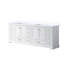 Meuble-lavabo double blanc 84 po X P 22 po D, avec plateau en quartz blanc-1916816738