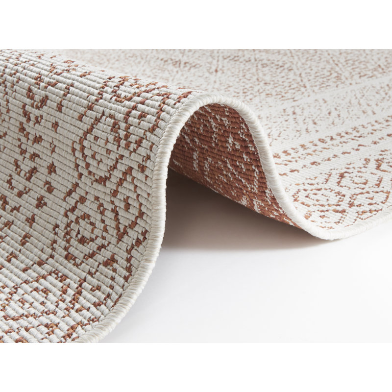 Frame Flatweave Terracotta Rug, Runner 80 x 250cm