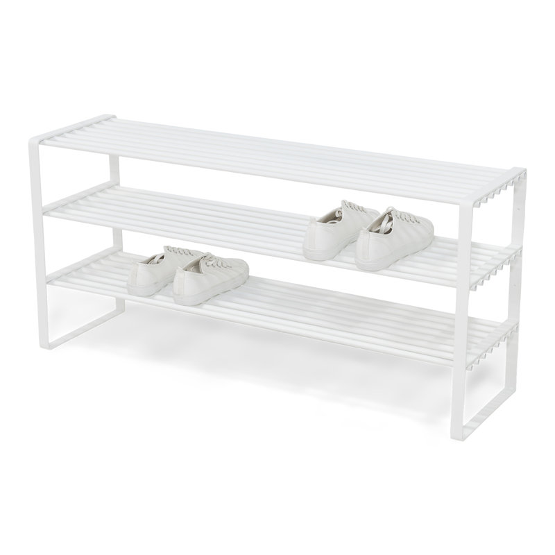 Rex 9 Pair Shoe Rack, White