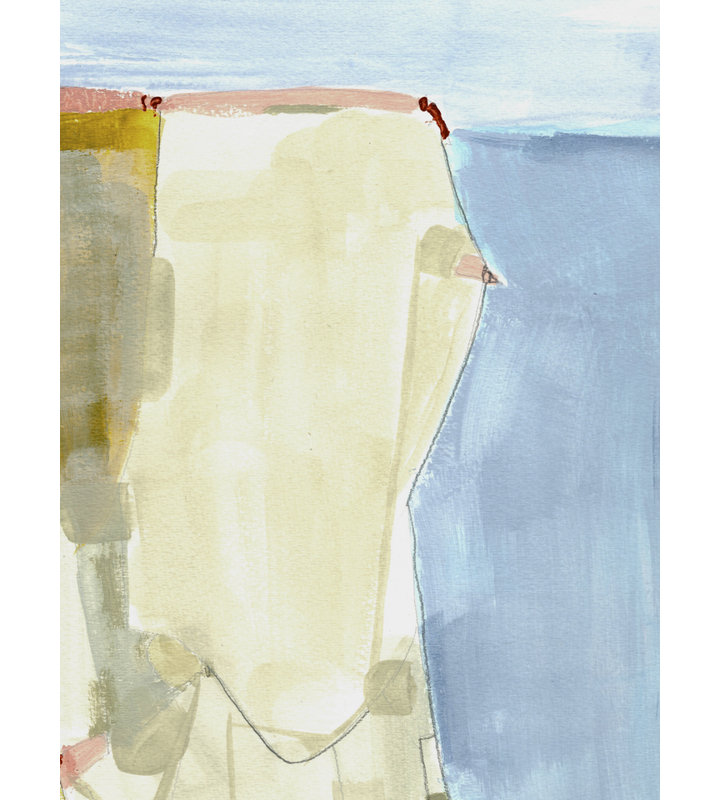 Dover Cliffs Ii Print, Wrapped Canvas, No Mat, 48" H x 36" W