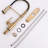 Stylish Brushed Gold Kitchen Faucet With Pull-Down , Long-Lasting, Single Handle Control Spray, Stream & Spray Function,