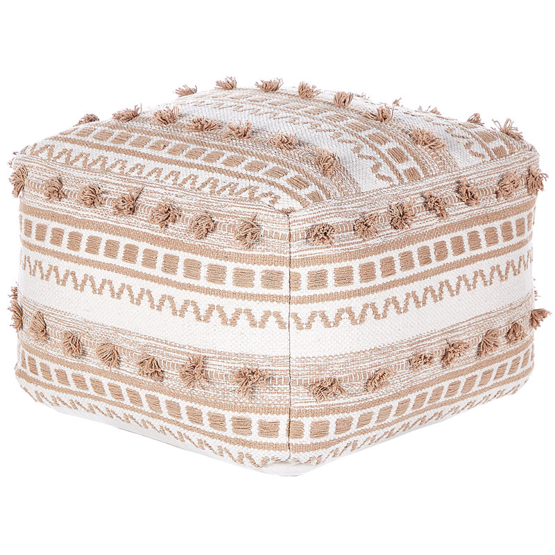 Bellaire 50cm Wide Square Pouf Ottoman