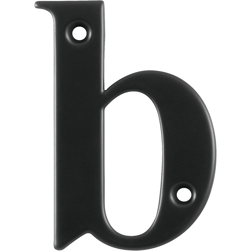 Klodian 7.7cm H Zinc House Letter, Black, B