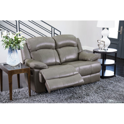 Blahoslav 2 Piece Top Grain Leather Reclining Living Room Set