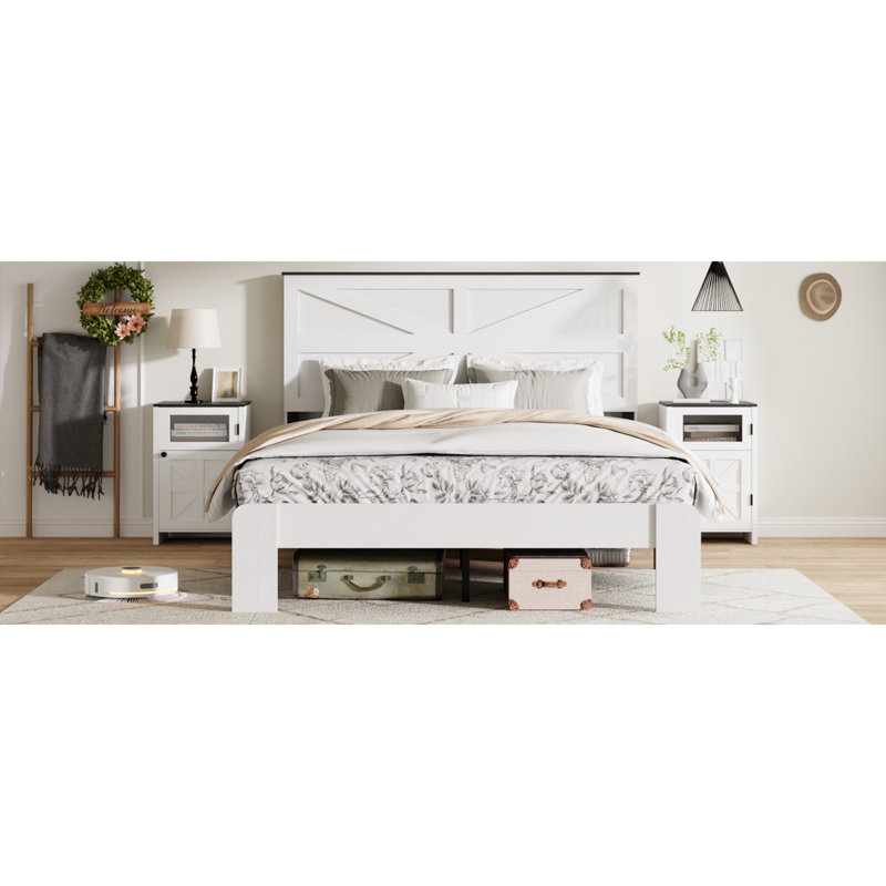 Modern Elegant Design Flat bed, King