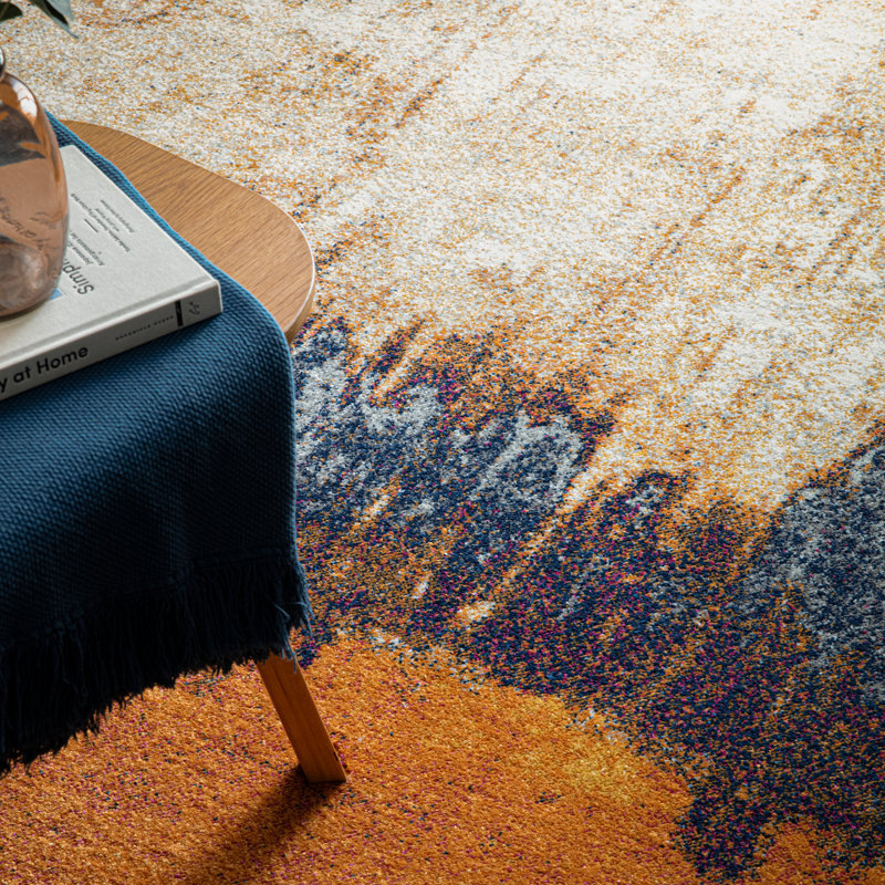 Tallapoosa Distress Orange Rug, Rectangle 200 x 290cm