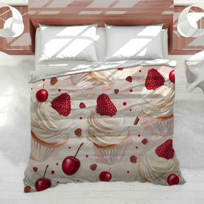 Housse de couette en microfibre Cupcakes Food