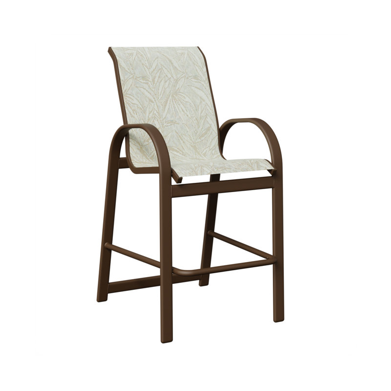 Chaise de bar Cazares Mesquite, Filon de bois mesquite, Montego Bay