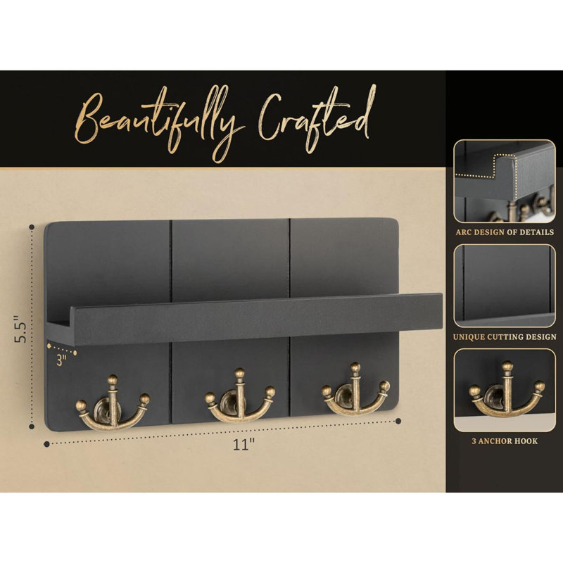 Darcell Wood Wall Organizer