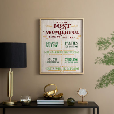 Most Wonderful Framed Print - Solid Wood