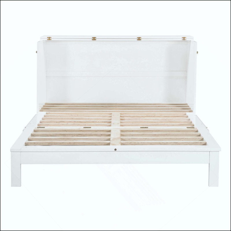 Lit escamotable avec grands tiroirs Murphy, Blanc
