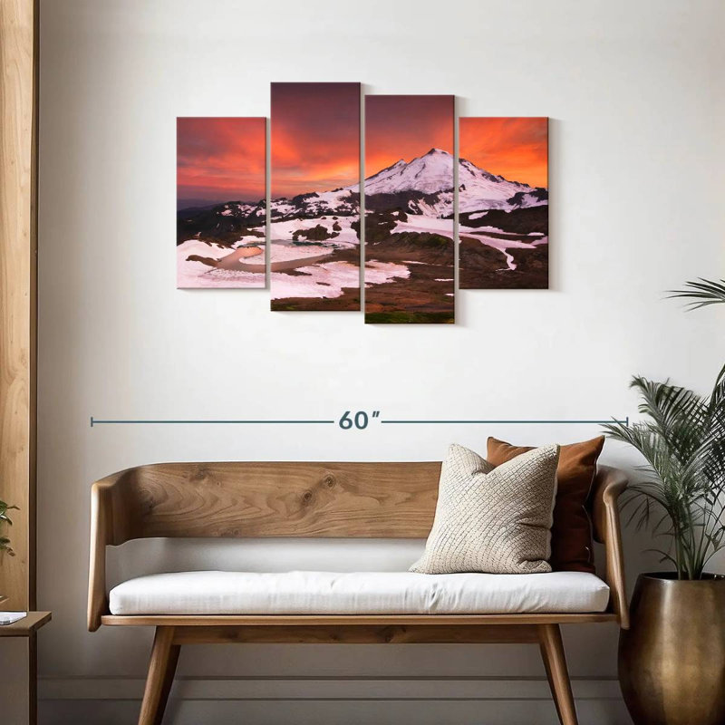 Alvord Snowcapped Mount Baker, 27" H x 43" W