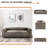 Beatryce 80" Genuine Leather Tuxedo Arm Sofa-1586809090