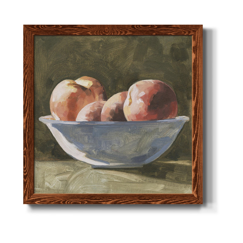 Bol de pêche I - art mural, Cadre en érable, H 35,5 po x l 35,5 po x P 1,5 po