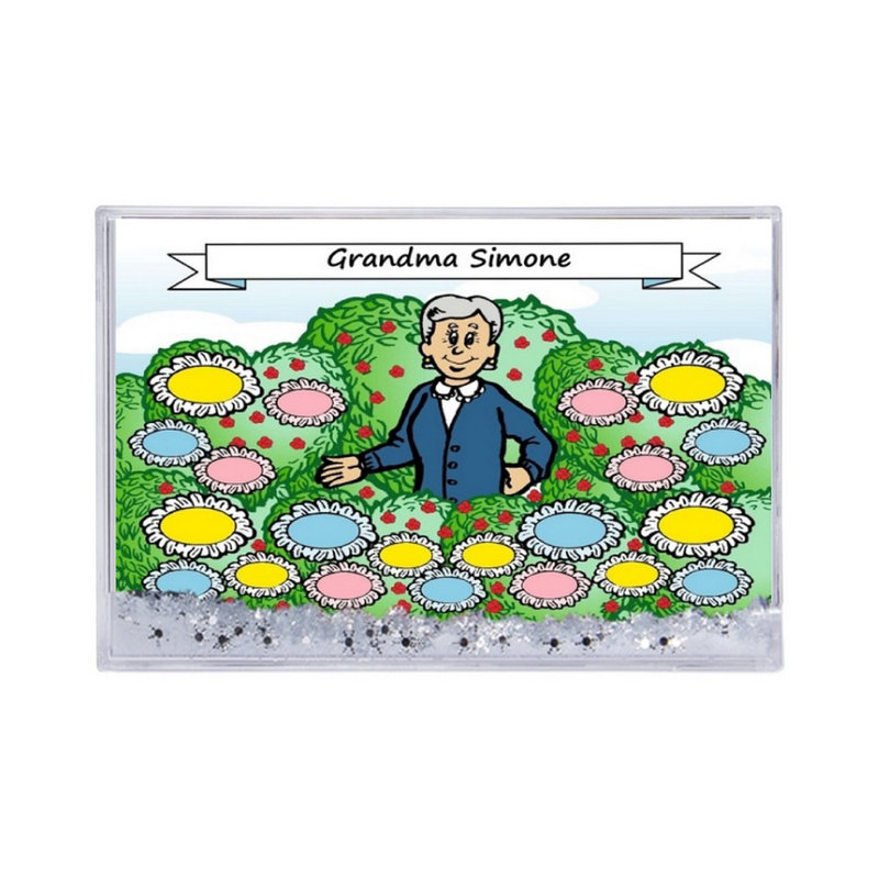 Cadre de boule à neige personnalisé Grandmother, H 2,5 po x l 3,75 po x P 1 po