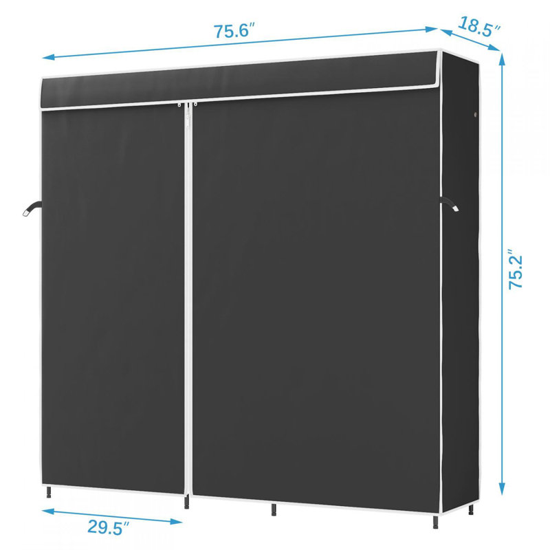 Garment Rack Cover, Black