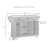 Haslingden Kitchen Island with Stainless Steel Top-950265002