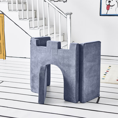 Château de jeu en mousse Yourigami pour enfants et tout-petits, 2 pièces