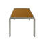 Table basse d'extérieur en aluminium