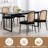Burnestine 17.7'' H Faux Leather Upholstered Metal Side Chair-1942889458