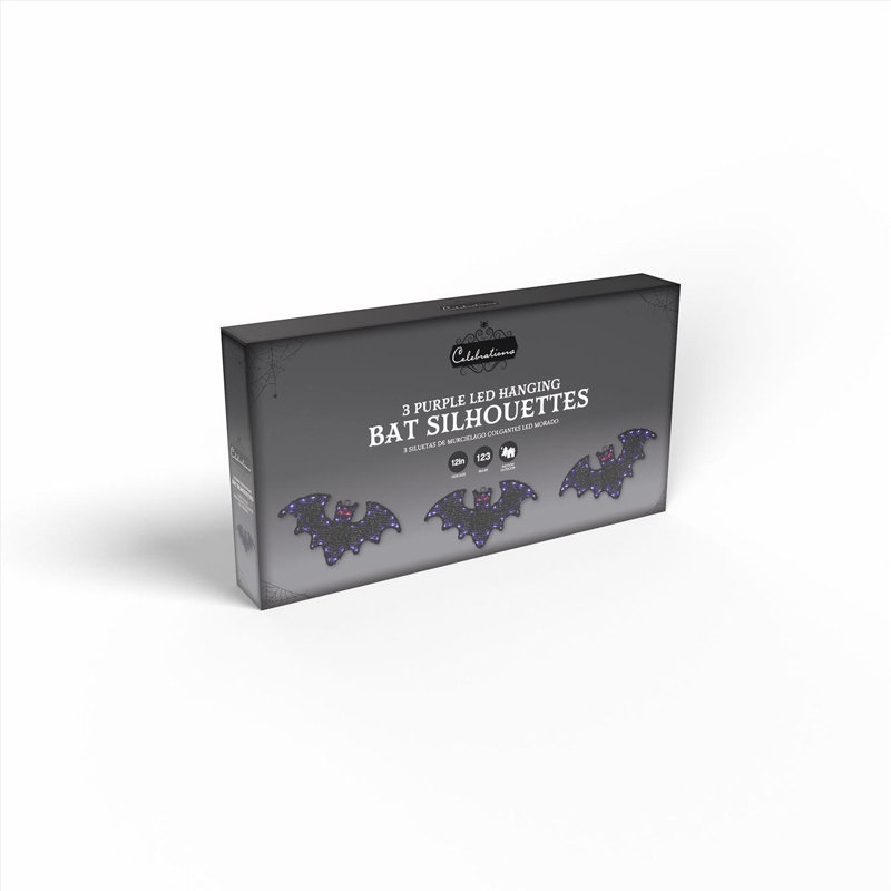 Trio de chauves-souris à DEL 12 po Halloween