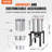 VEVOR Premium Aluminum 30 Qt. Turkey Fryer And 10 Qt. Fish Fryer Boiler Steamer Set