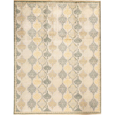 Silk Geometric Indoor Rug