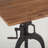 Hackett Extendable Teak Square Solid Wood Top with Iron Base Dining Table