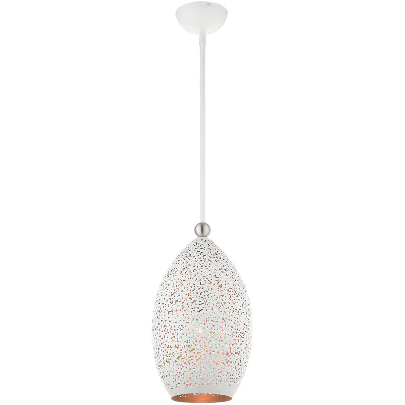 Luminaire suspendu sphérique unique à 1 lumière