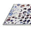 Tapis blanc / bleu / brun tissé à la machine Corralitos-37099638