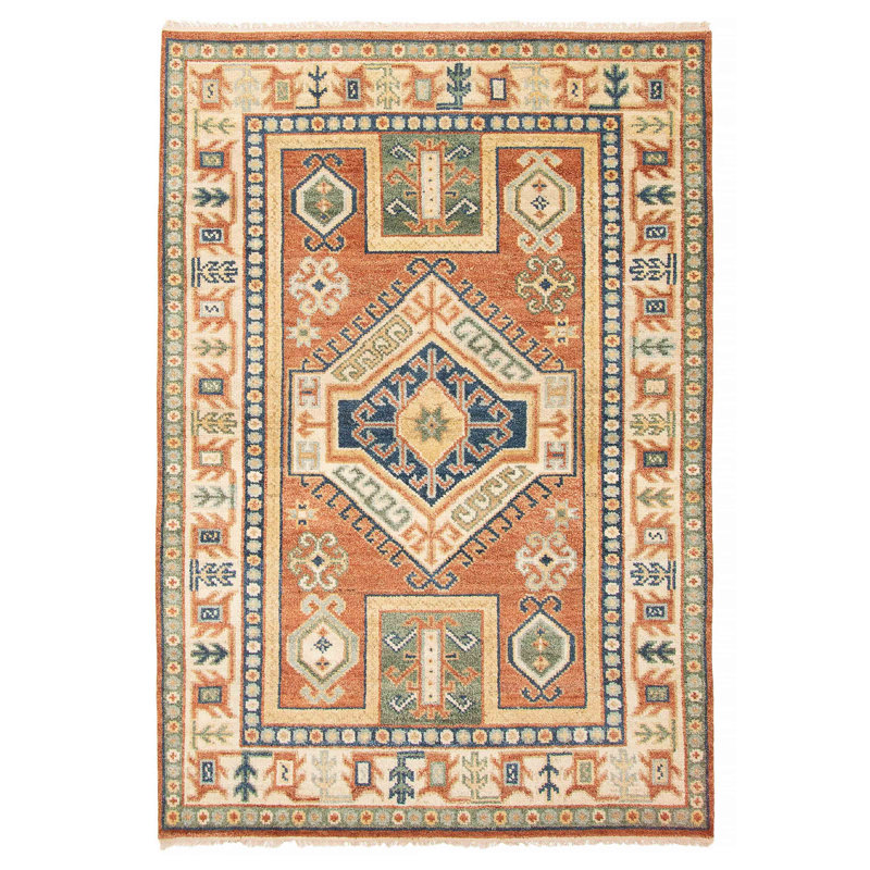 Tapis unique en cuivre 5 pi 5 po x 8 pi 0 po Jules Serapi