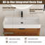 Ensemble meuble-lavabo simple autoportant Halcyon 40'' avec comptoir en résine-475616283