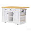 Îlot de cuisine polyvalent avec abattant, prise de courant et grand espace de rangement pour une cuisson améliorée et une meilleure organisation-1901153959
