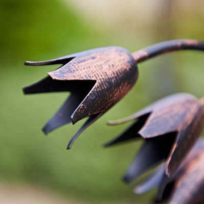 Recycled Metal Bluebell Garden Stake