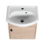 Small Size 18 Inch Bathroom Vanity With Ceramic Sink,Wall Mounting Design