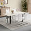 Ensemble de quatre chaises ergonomiques en polyuréthane épaissi pour un confort ultime et une utilisation polyvalente-718334441