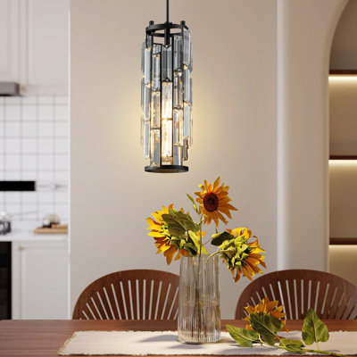 Luminaire suspendu en cristal 1 lumière Ruthel