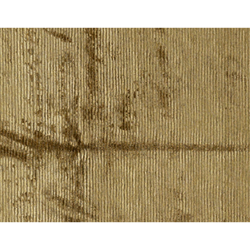 Hand Knotted Area Rug in Gold
