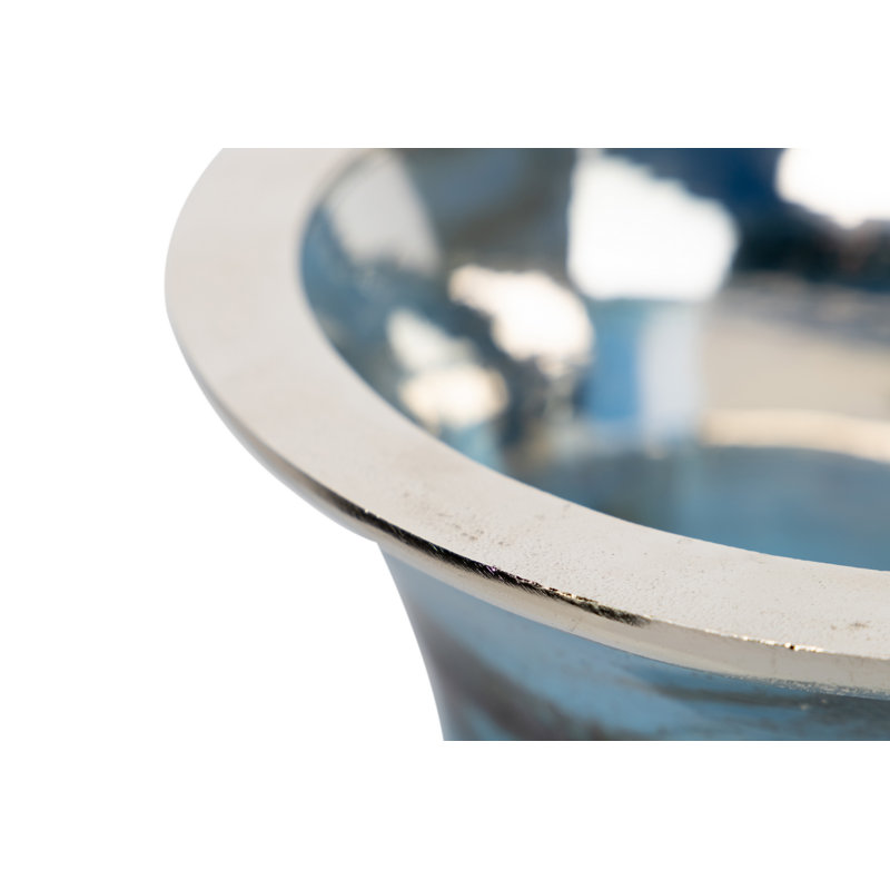 Agathe Glass Floor Vase, 101cm H x 25cm W x 25cm D, Blue