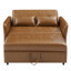 Fauteuil convertible 51,57 po avec accoudoirs surdimensionnés réglables avec trois ports USB pour les petits espaces