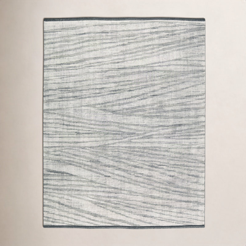 Tapis ivoire / gris / vert Westergard, Rectangle 9 pi x 12 pi