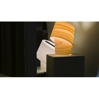 Tiny Table Lamp - E12 Base - Natural Beech Finish