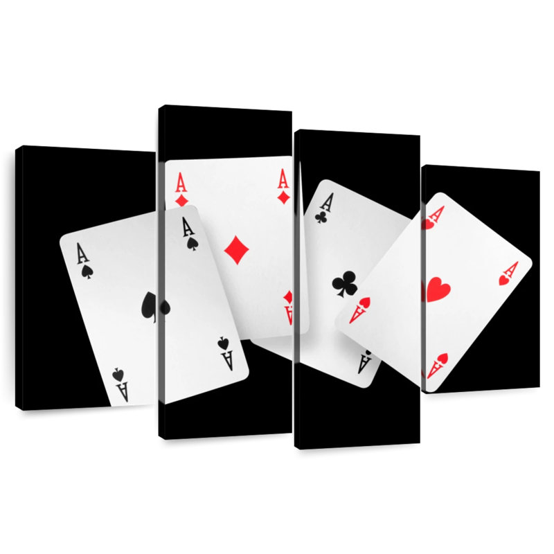 Senne Four Ace Cards, 32" H x 52" W